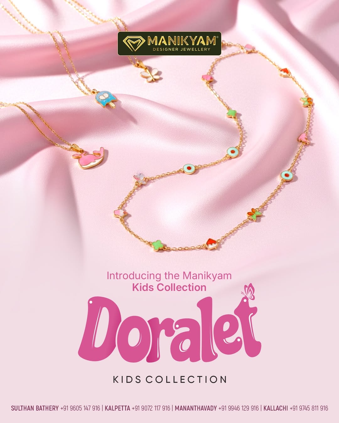 Introducing Doralet – Kids Collection by Manikyam.Light-weight designs with playful details, mad